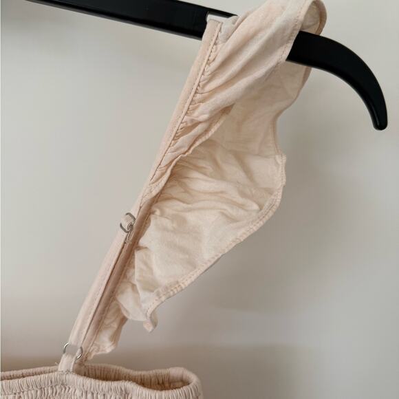 Pink Smocked Top Sz.4 Ruffle Coquette Ballet Girls Fairy Tank Crop Dainty - Picture 3 of 4